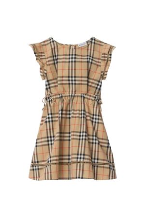 Abito in cotone a quadri BURBERRY KIDS | 8117158B9368